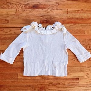 🤍 Lanvin en Bleu Japan White Sweater XS